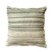 Grey Mist Ombre Wavy Stripe Cushion