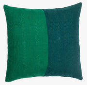 Landscape Handmade Vintage Kantha Pillow Sham - Green