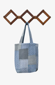 Mosaic Fray Handmade Vintage Kantha Tote Bag - Hydrangea
