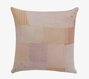 Mosaic Fray Handmade Vintage Kantha Pillow Sham - Shallot